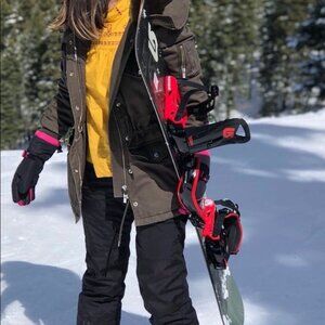 The Kooples Anorak Parka Olive Green Ski Jacket Coat